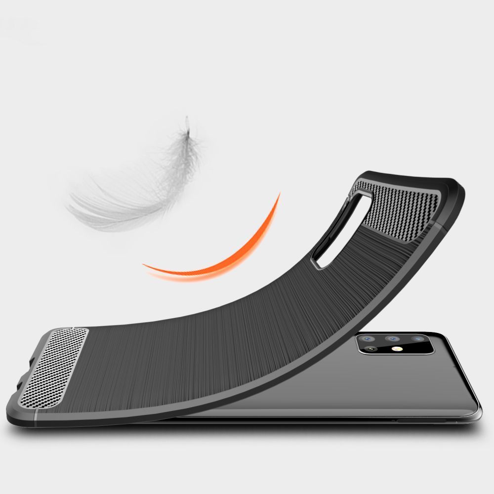 Kryt Huawei P40 Lite E Armored Carbon černý