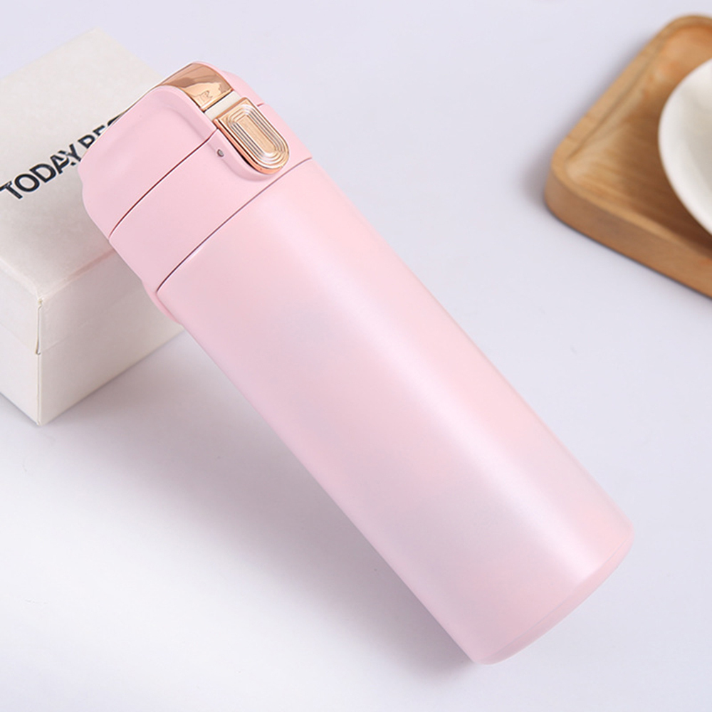 Termoska Techsuit (THM1) - digitální displej pro indikaci teploty, nerezová ocel, 400ml - růžová