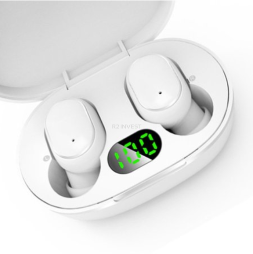 Bezdrátová sluchátka Bluetooth 5.0 , E6s bílá