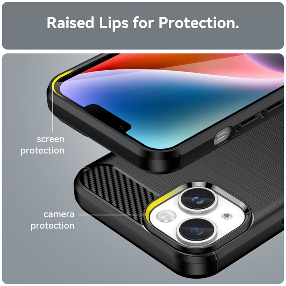 Kryt iPhone 15 Plus Armored Carbon černý