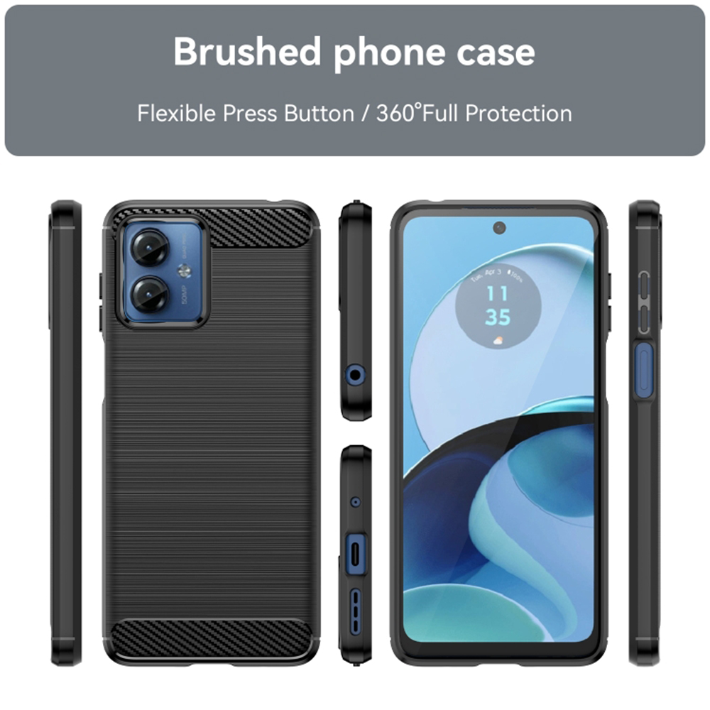 Kryt Motorola Moto G14 Armored Carbon modrý