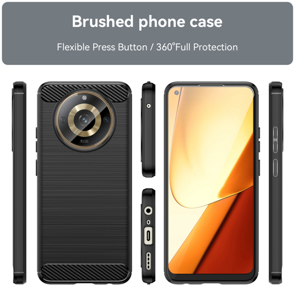 Kryt Realme 11, Armored Carbon black