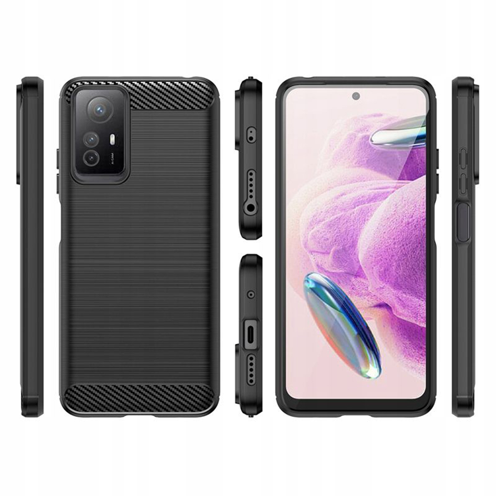 Kryt Xiaomi Redmi Note 12S, Armored Carbon black