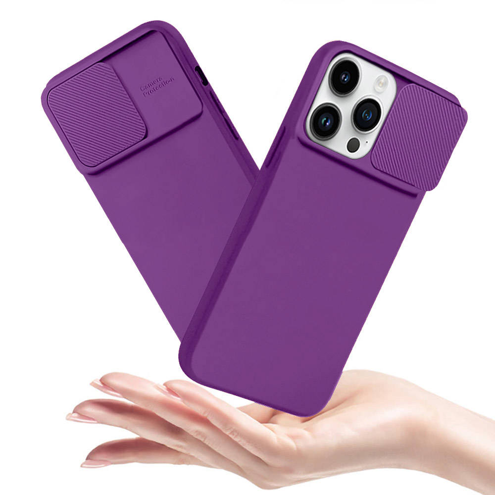 Kryt Xiaomi Redmi 12C s krytem fotoaparátu - tmavě fialový