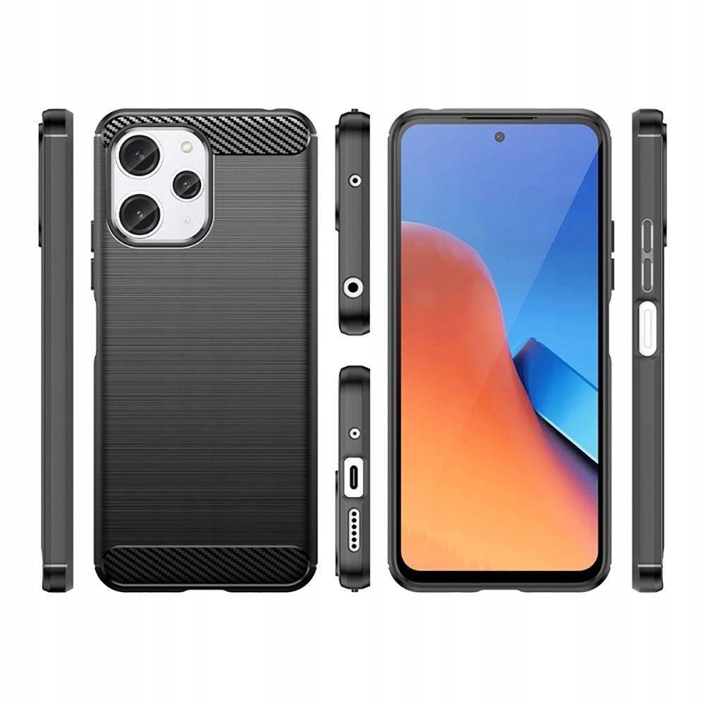 Kryt Xiaomi Redmi 12 Tech-Protect TPU Carbon black
