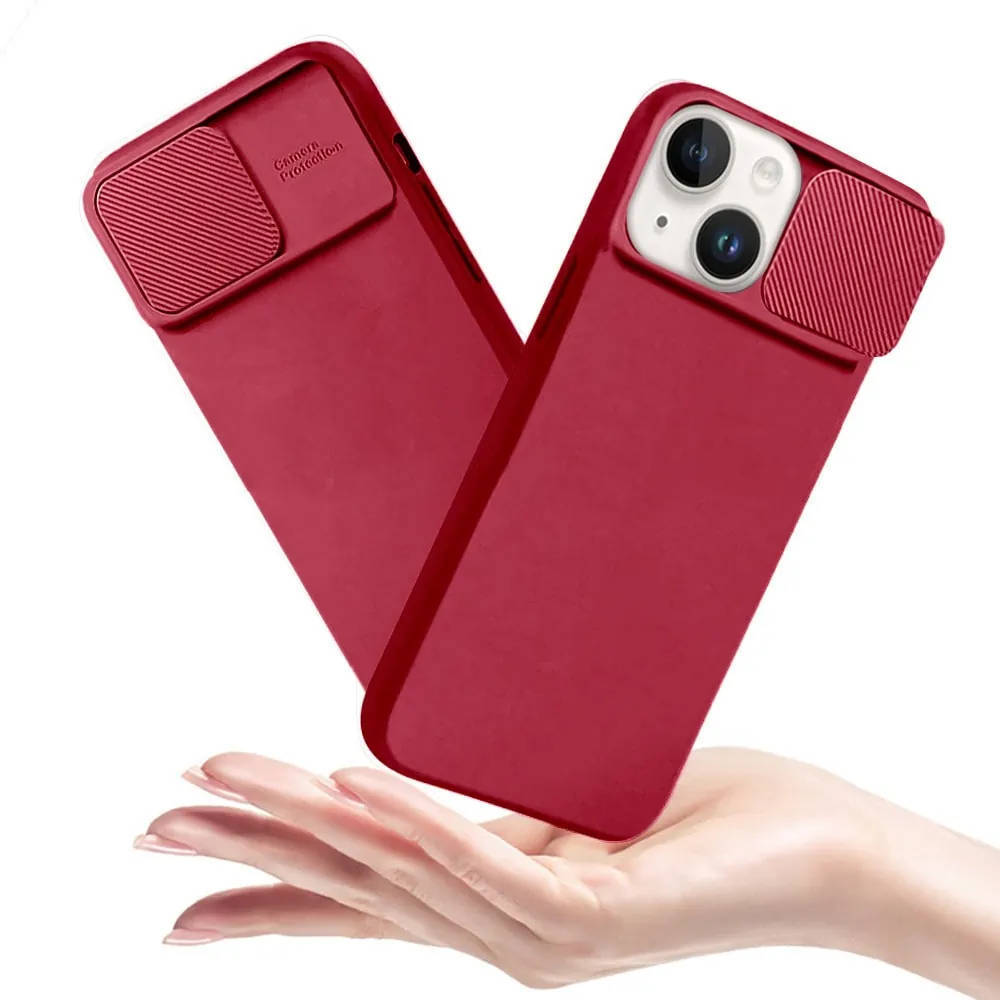 Kryt Xiaomi Redmi Note 12 5G s krytem fotoaparátu - burgundy