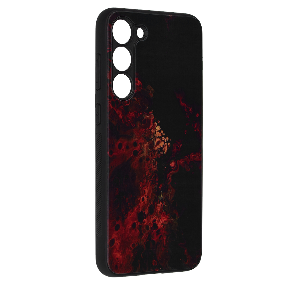 Pouzdro Samsung Galaxy S23 Plus Techsuit - Glaze Series, Red Nebula