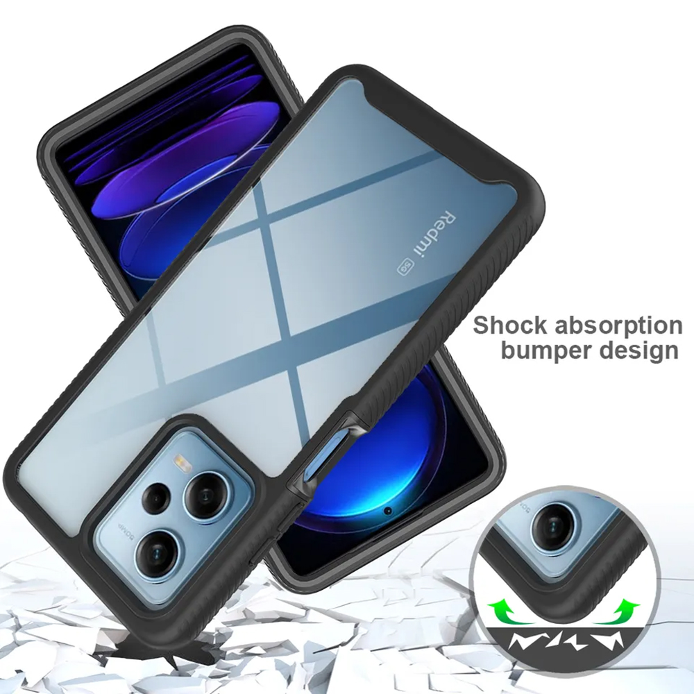 Pouzdro Xiaomi Redmi Note 12 5G / Poco X5 Techsuit - Defense360 Pro + ochrana obrazovky, černé