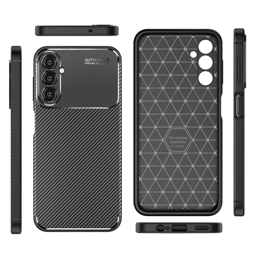Kryt Samsung Galaxy A14 5G / A14 4G Armored Shockproof Carbon Fiber black