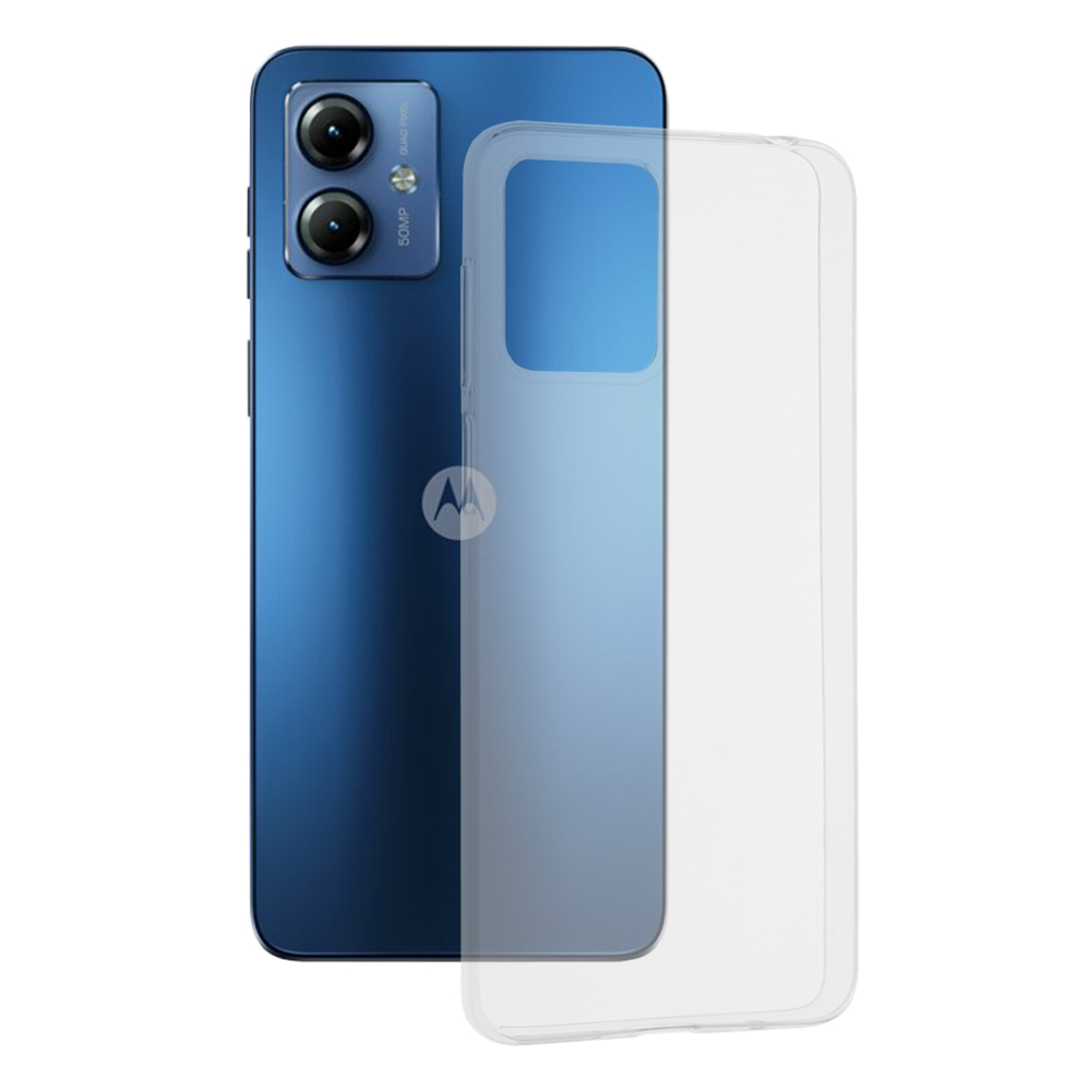 Kryt Motorola Moto G14 Silicone transparentní