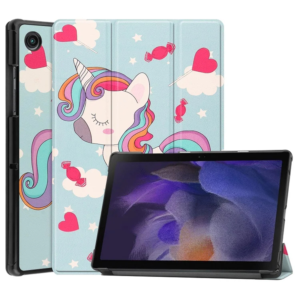 Pouzdro pro tablet Samsung Galaxy Tab A8 10.5" (2021), Techsuit FoldPro jednorožec