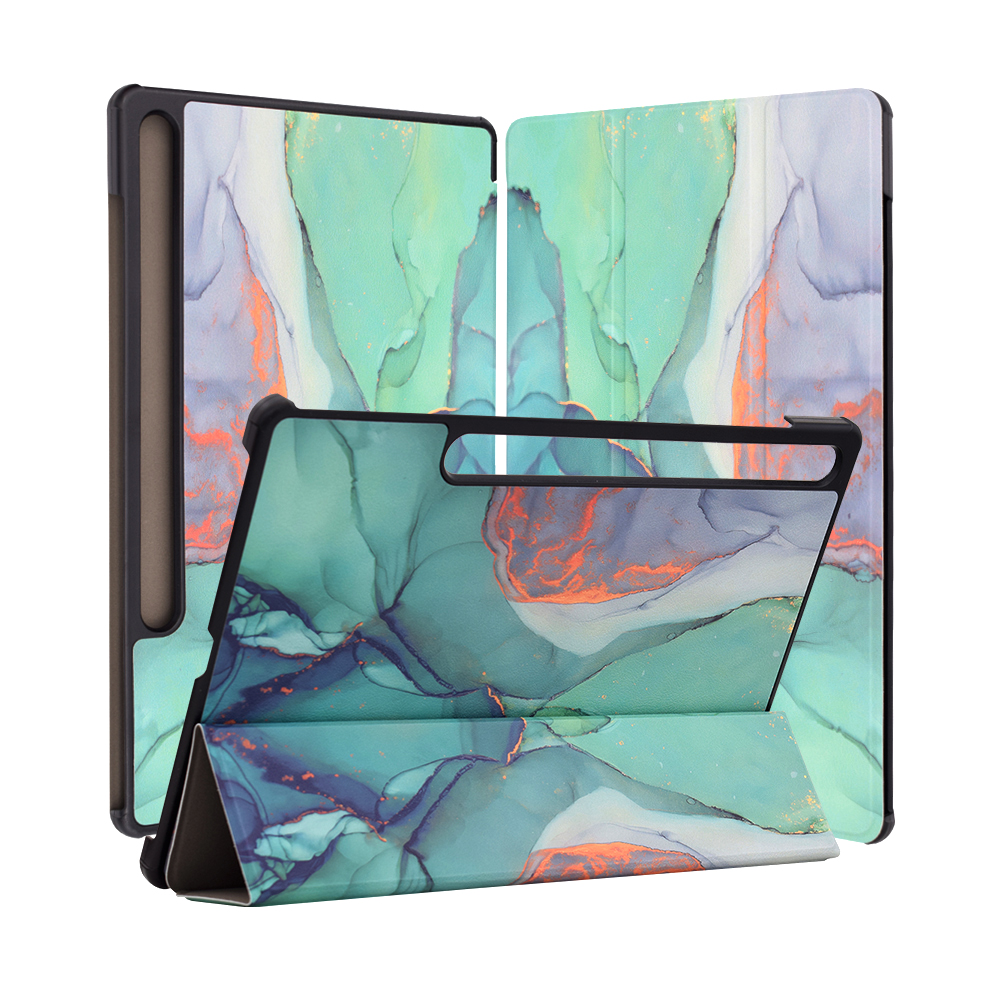 Pouzdro pro tablet Samsung Galaxy Tab S9 Plus / S9 FE Plus / S10 Plus, Techsuit FoldPro Green Time