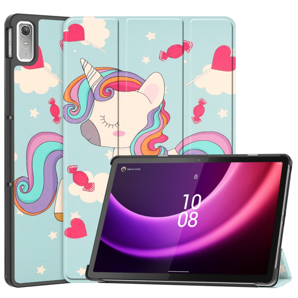 Pouzdro pro tablet Lenovo Tab P12, Techsuit FoldPro jednorožec