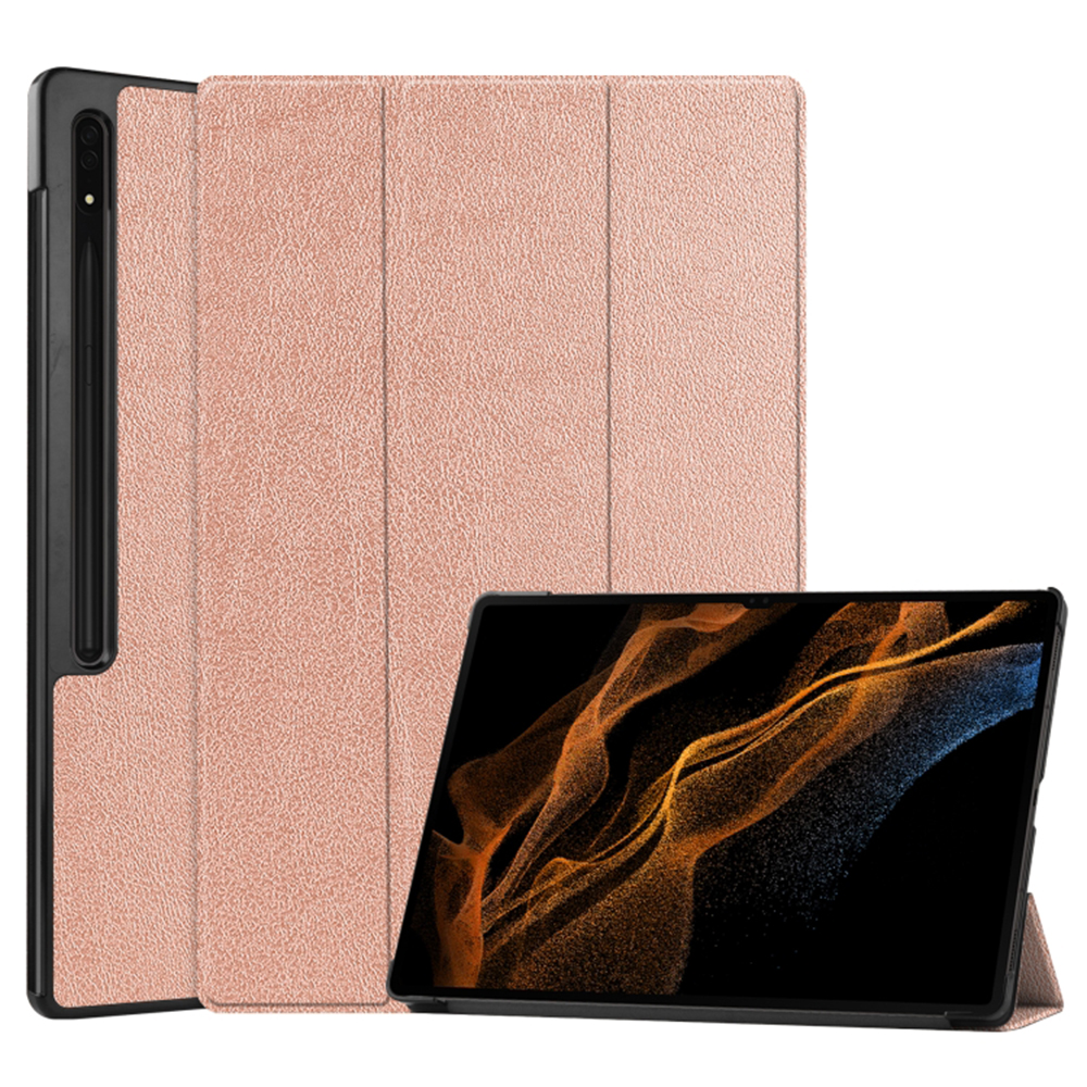 Pouzdro pro tablet Samsung Galaxy Tab S8 Ultra / S9 Ultra, Techsuit FoldPro Rose Gold