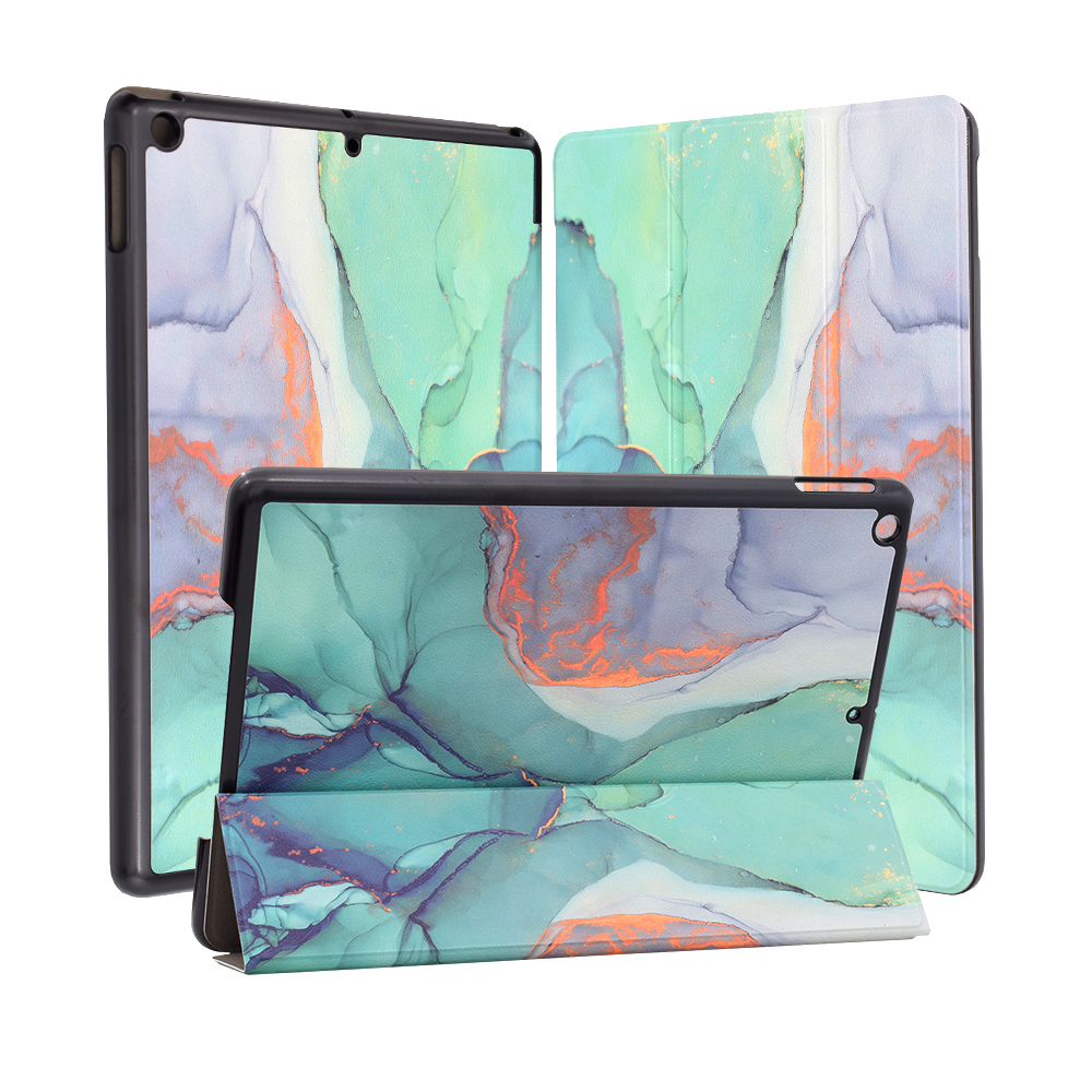 Pouzdro pro tablet iPad 10.2" (2019/2020/2021), Techsuit FoldPro Green Time
