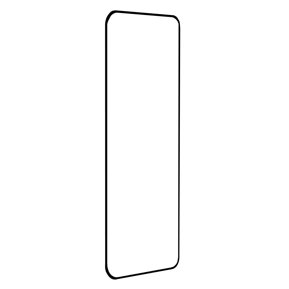 Tvrzené sklo 111D pro Huawei P60 Pro, 3D zakřivení, Full Glue černé