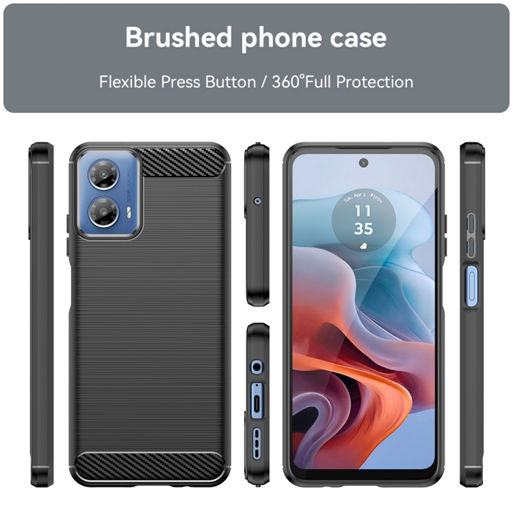 Kryt Motorola Moto G04 / G24 Armored Carbon black