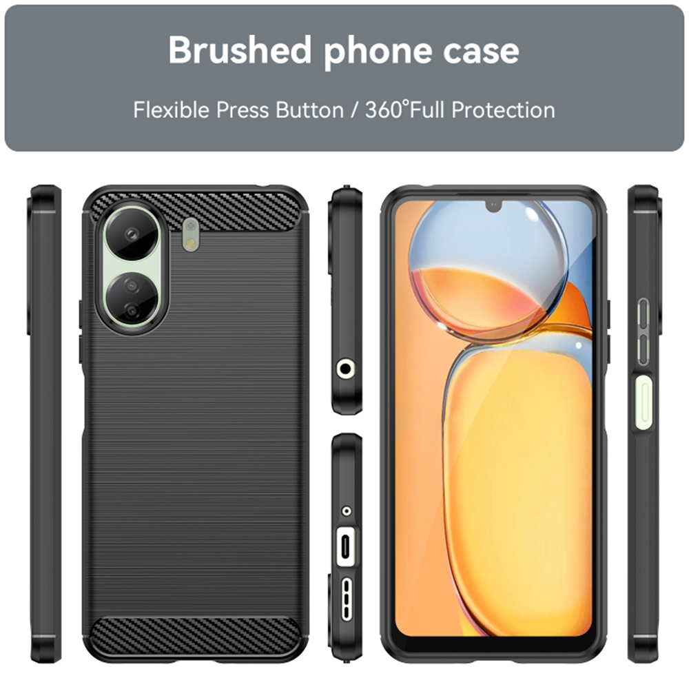 Kryt Xiaomi Redmi 13C 4G / Poco C65, Armored Carbon black