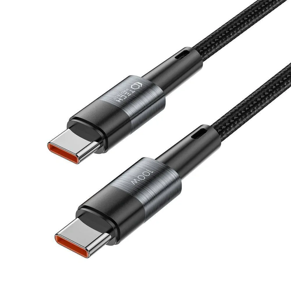 Datový kabel Tech-Protect Ultraboost USB-C na USB-C, 5A PD100W 3m šedý