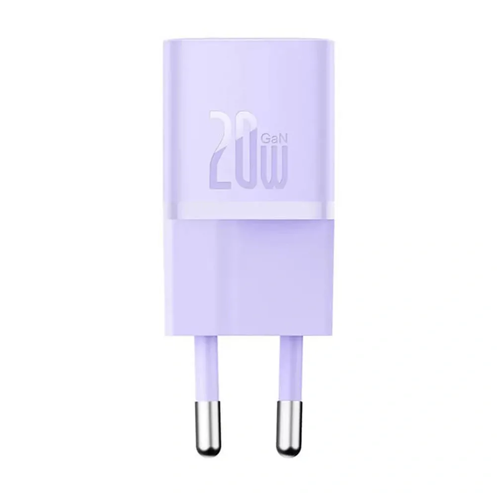 Nabíječka do sítě Baseus GaN5 20 W fialová