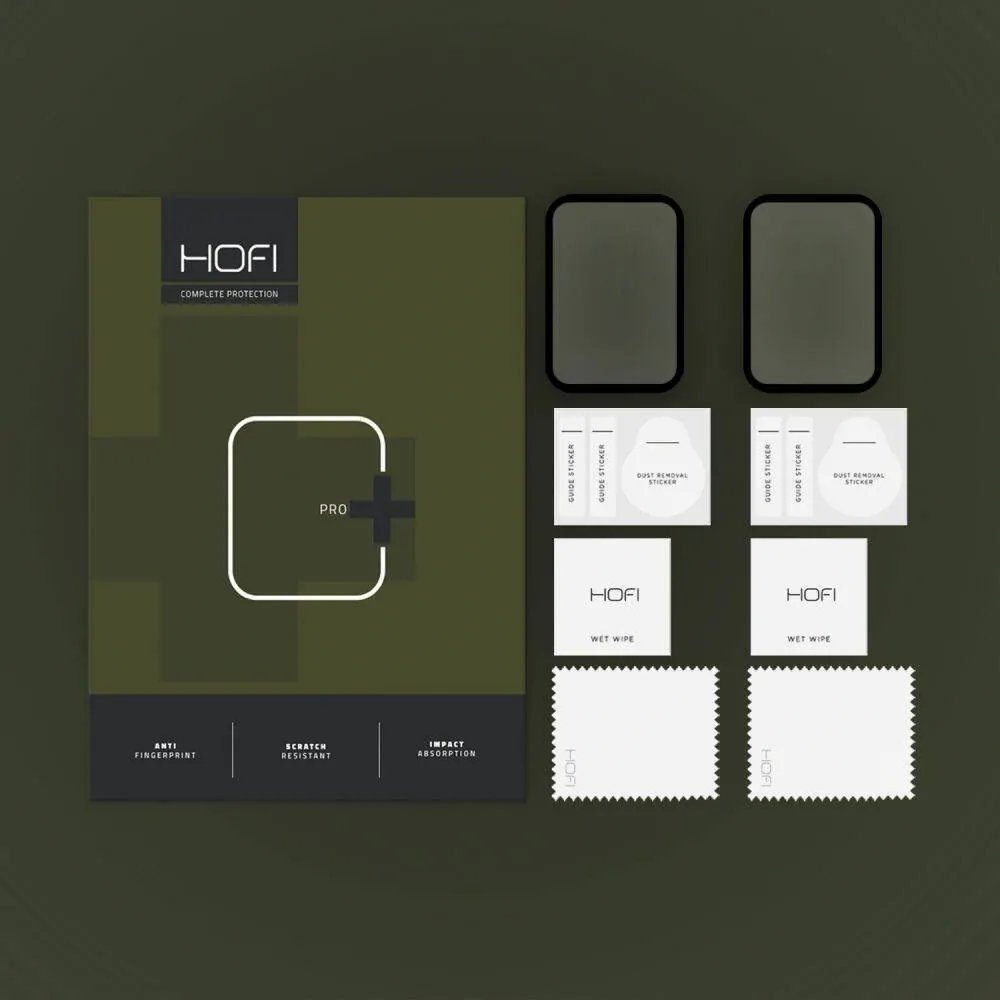 Tvrzené hybridní sklo Xiaomi SMART BAND 8 Pro HOFI Hybrid Pro+ (2 kusy) černé