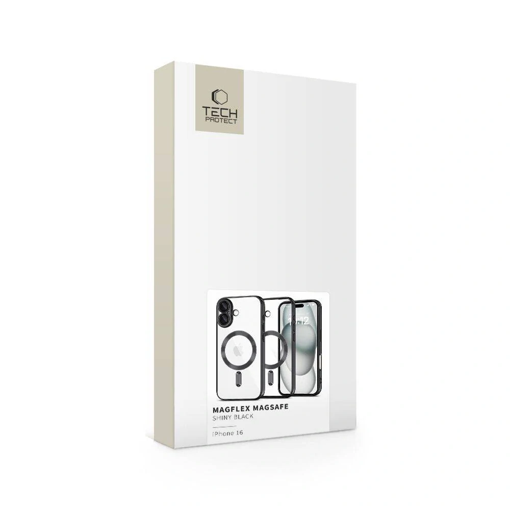 Kryt iPhone 16 Tech-Protect MagFlex MagSafe Shiny černé