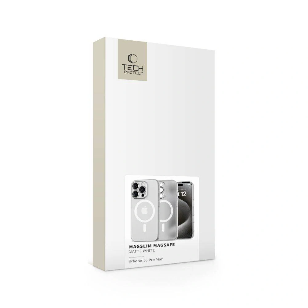 Kryt iPhone 16 Pro Tech-Protect Magslim MagSafe Matte white
