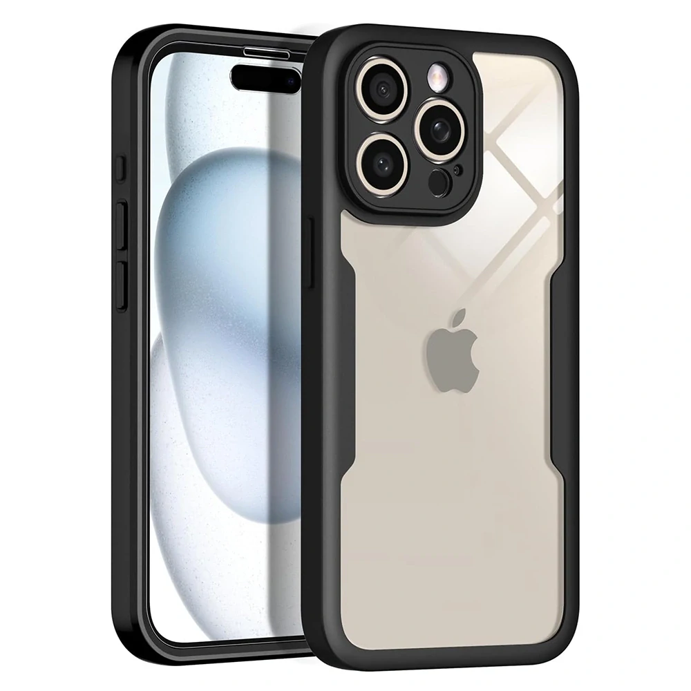 Pouzdro iPhone 16 Pro Max Techsuit - ColorVerse 360 Series + ochrana obrazovky, modré