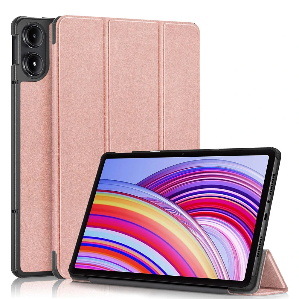 Pouzdro pro tablet Xiaomi Redmi Pad Pro / Poco Pad, Techsuit FoldPro Rose Gold