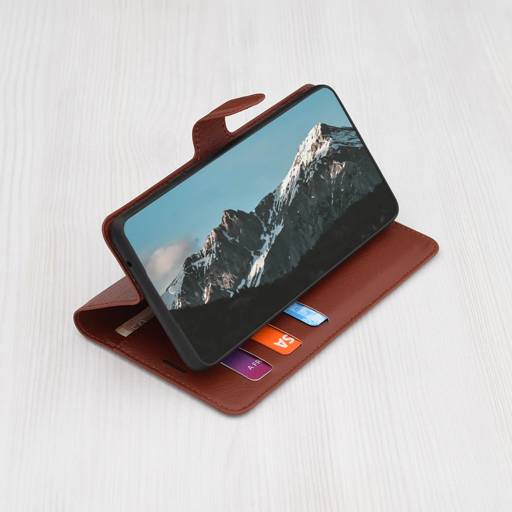 Pouzdro Xiaomi Redmi 15 4G/5G, Techsuit Leather Folio, hnědé