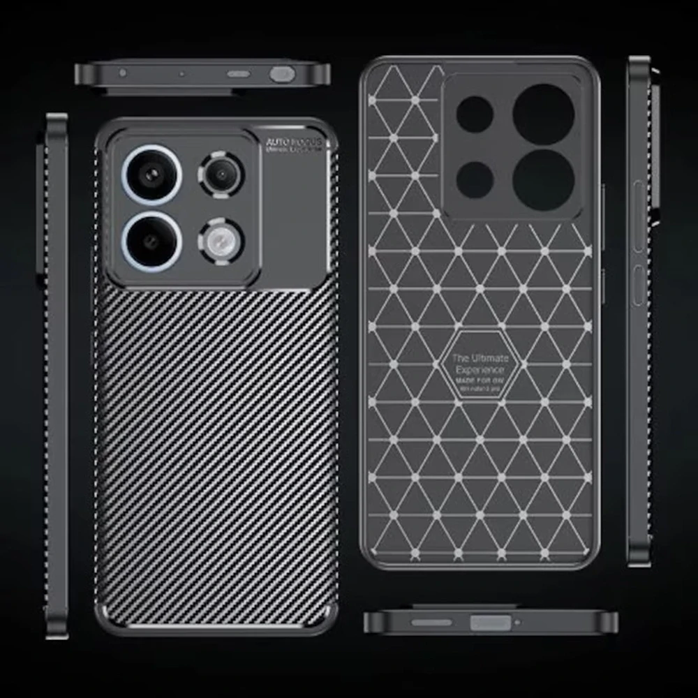 Kryt Xiaomi Redmi Note 13 5G, Techsuit CarbonFiber černý