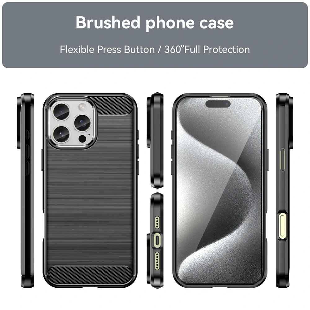 Kryt iPhone 16 Pro Max Armored Carbon černý