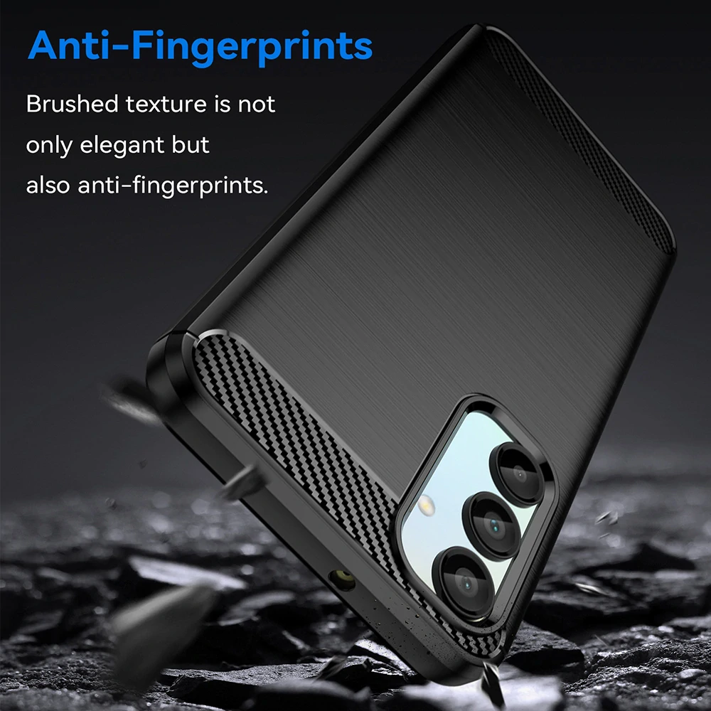 Kryt Samsung Galaxy M15, Armored Carbon černý