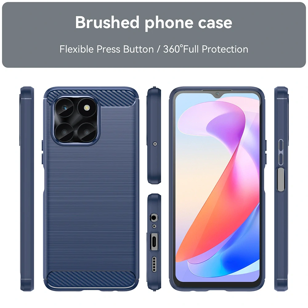 Kryt Honor X6a, Armored Carbon modrý