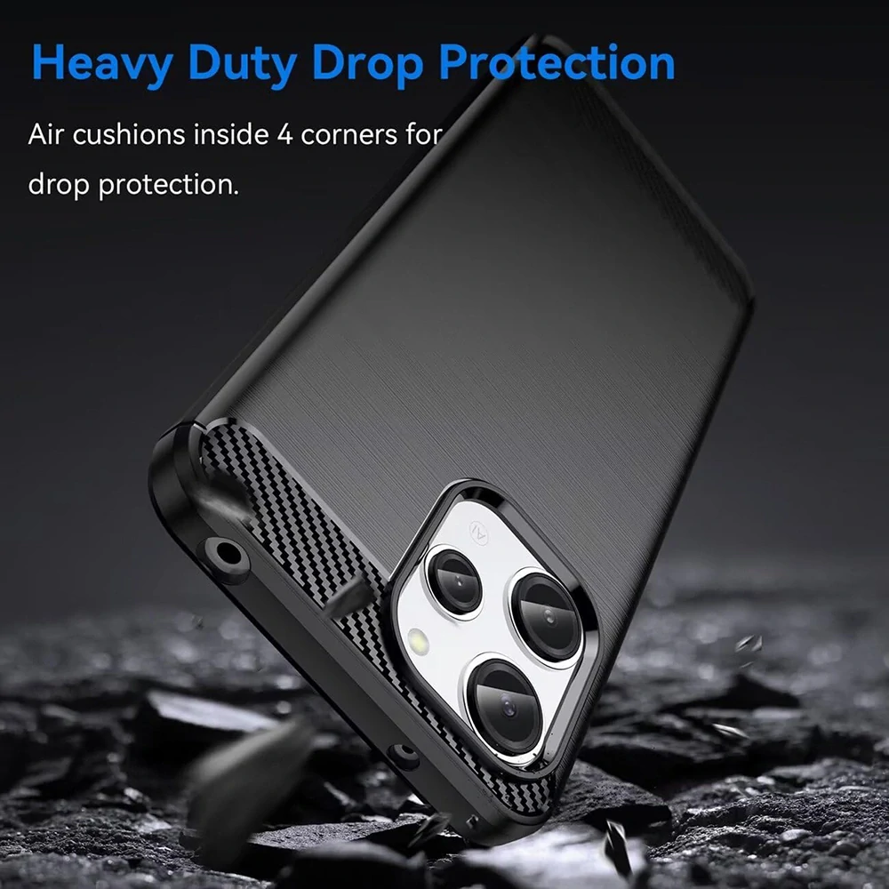 Kryt Xiaomi Redmi 13 / Poco M6 4G, Armored Carbon modrý