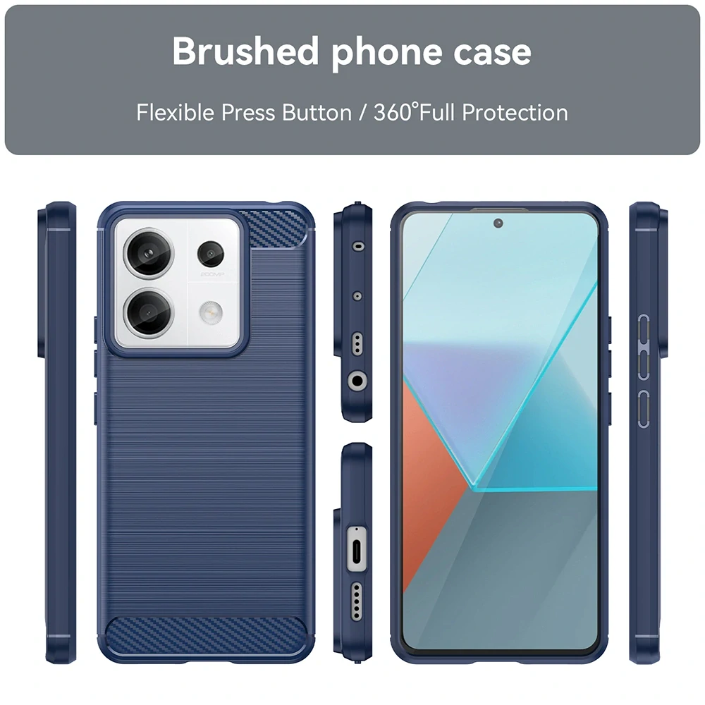Kryt Xiaomi Redmi Note 13 5G, Armored Carbon modrý