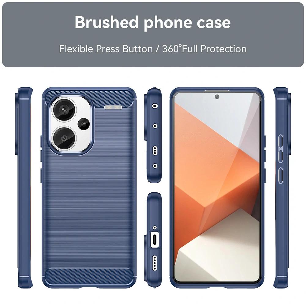 Kryt Xiaomi Redmi Note 13 Pro+ 5G, Armored Carbon modrý