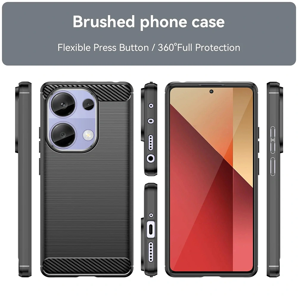 Kryt Xiaomi Redmi Note 13 Pro 4G / Poco M6 Pro 4G, Armored Carbon modrý