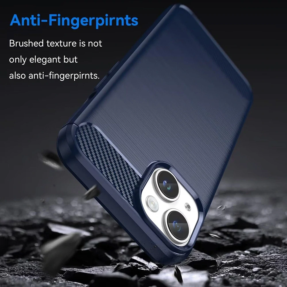 Kryt iPhone 15 Armored Carbon modrý