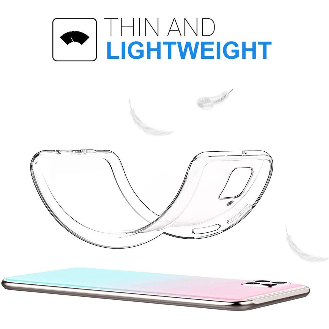 Kryt Huawei P40 Lite Reverse Reck transparent