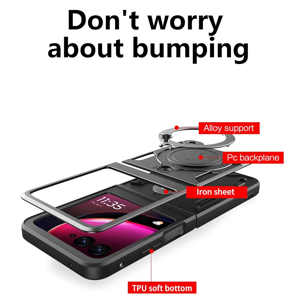 Kryt Motorola Razr 50 Techsuit CamGuard Pro - fialový