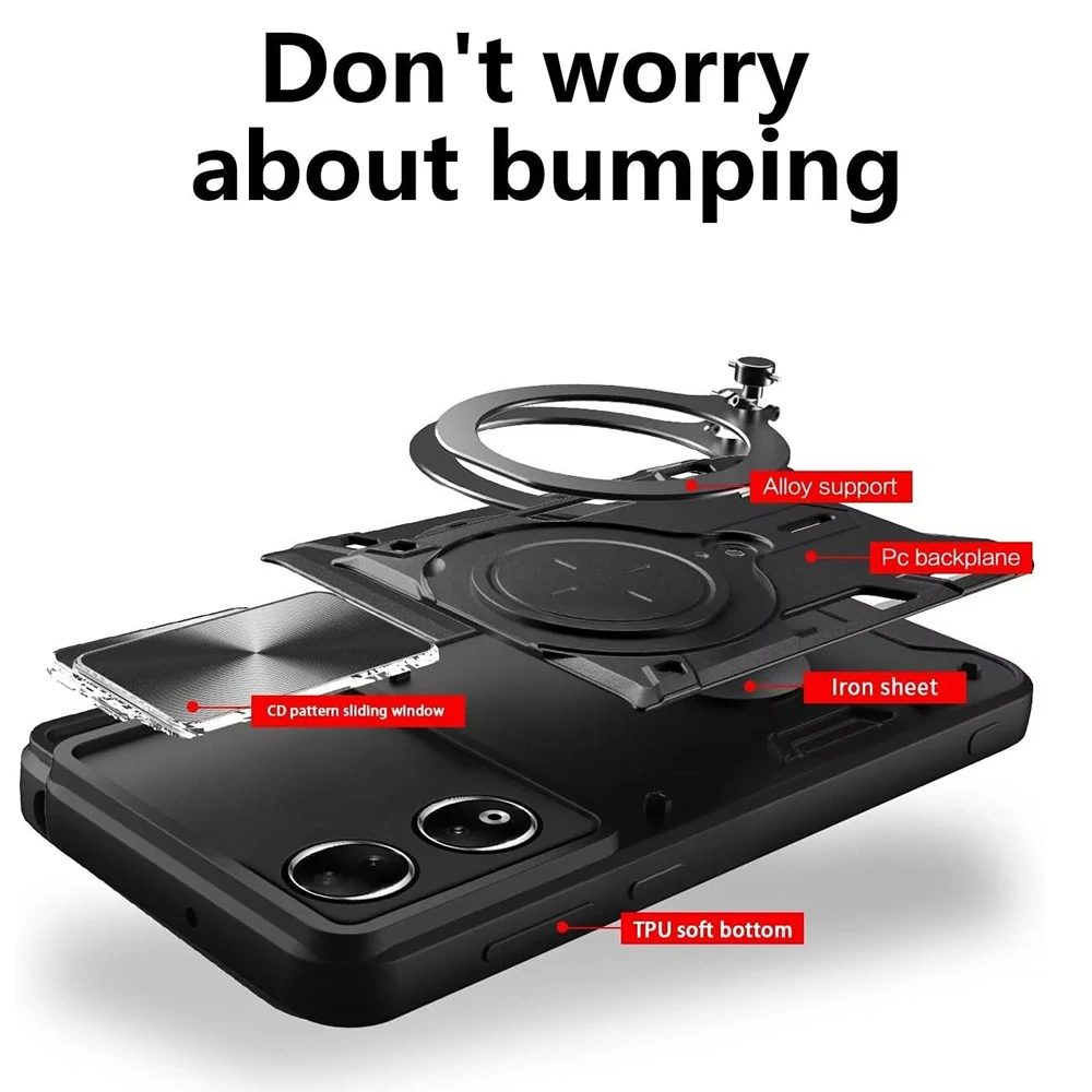 Kryt Honor X7b / X7b 5G / 90 Smart Techsuit CamGuard Pro - černý