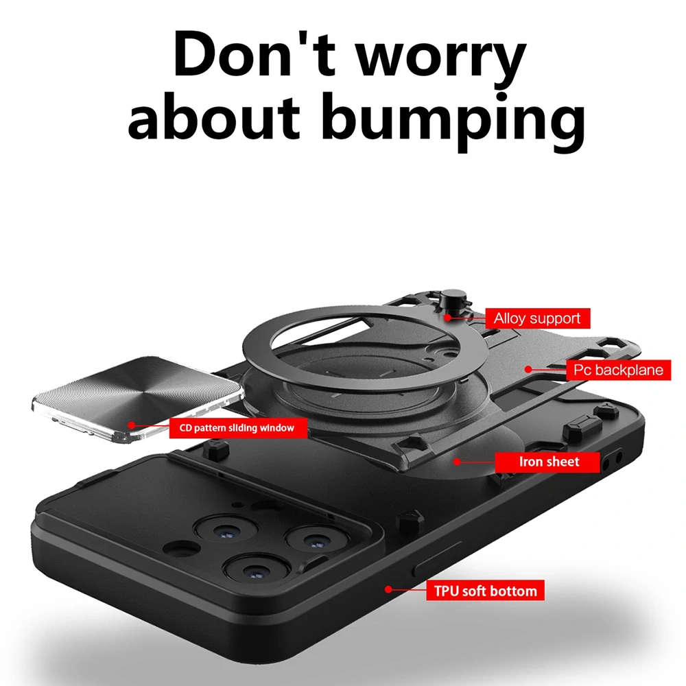 Kryt iPhone 15 Pro Techsuit CamGuard Pro - fialový