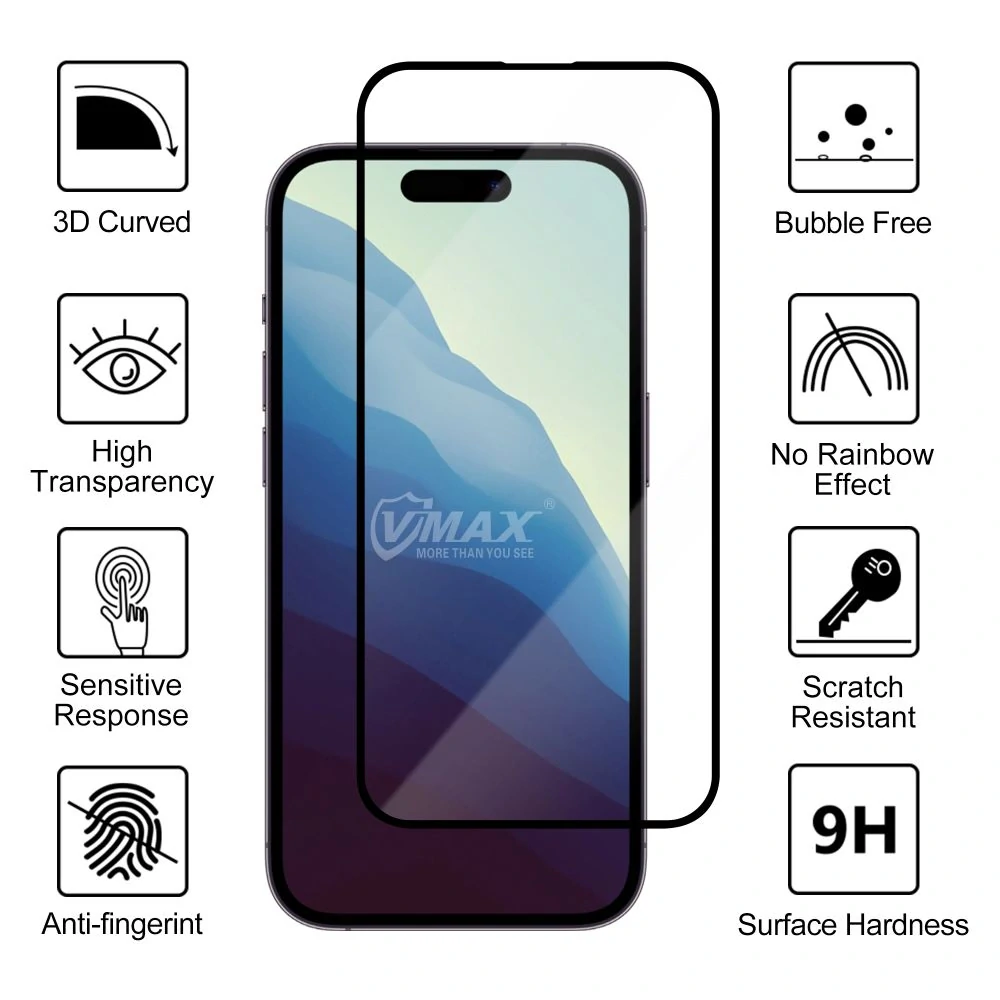 Tvrzené sklo Xiaomi Redmi Note 14 5G, Vmax 