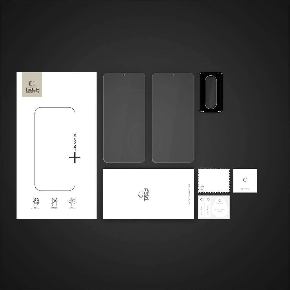 Tvrzené sklo Samsung Galaxy A36 / A56 Tech-Protect (2 ks sklo + 1 ks fotoaparát) čiré