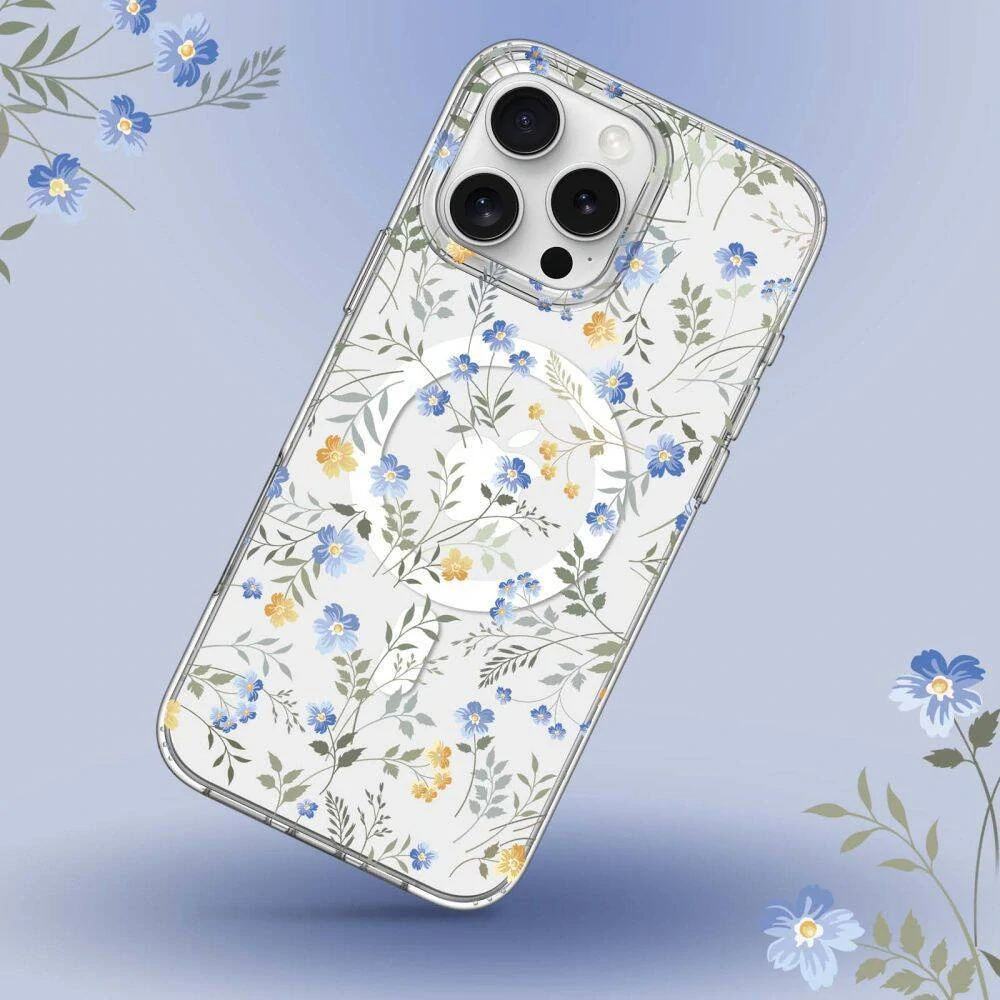 Kryt Samsung iPhone 16 Pro Max Tech-Protect MagMood MagSafe Spring Flowers transparent