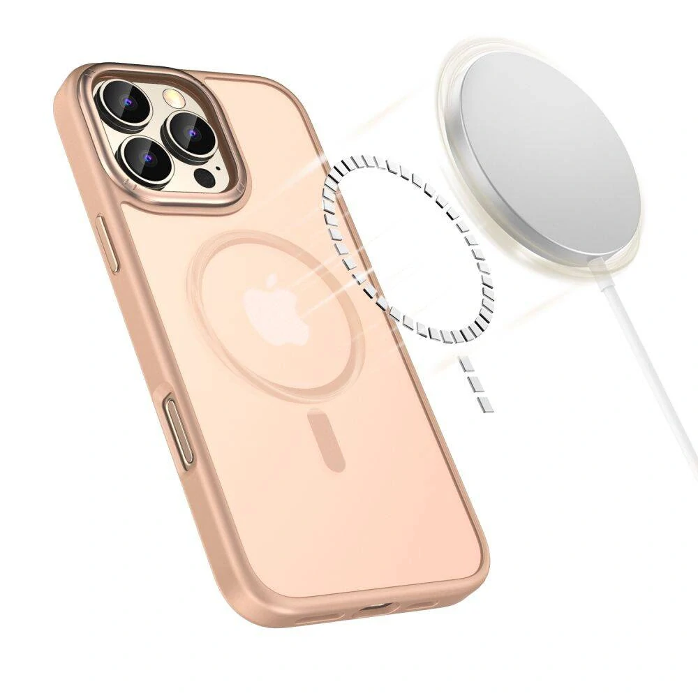 Kryt iPhone 16 Pro Max Tech-Protect MagEdge MagSafe Desert creamy