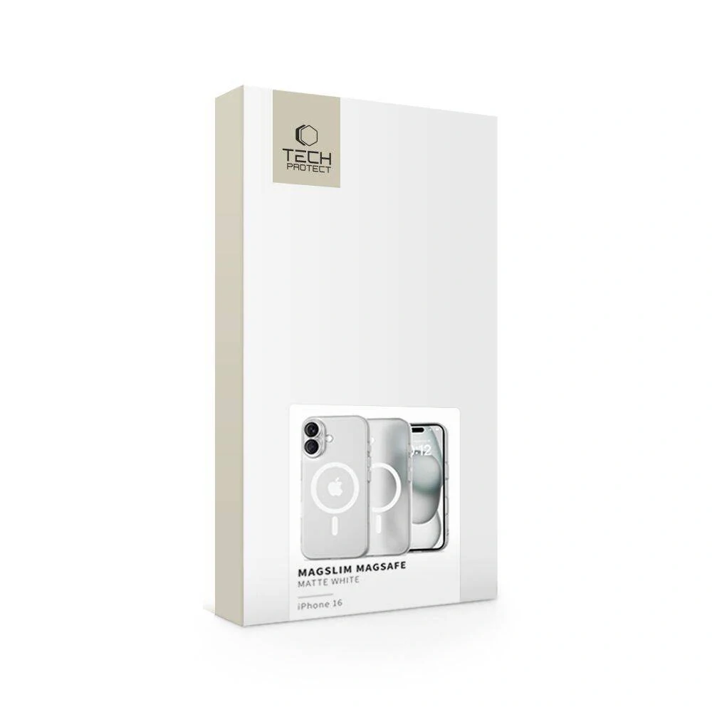 Kryt iPhone 16 Tech-Protect Magslim MagSafe Matte white