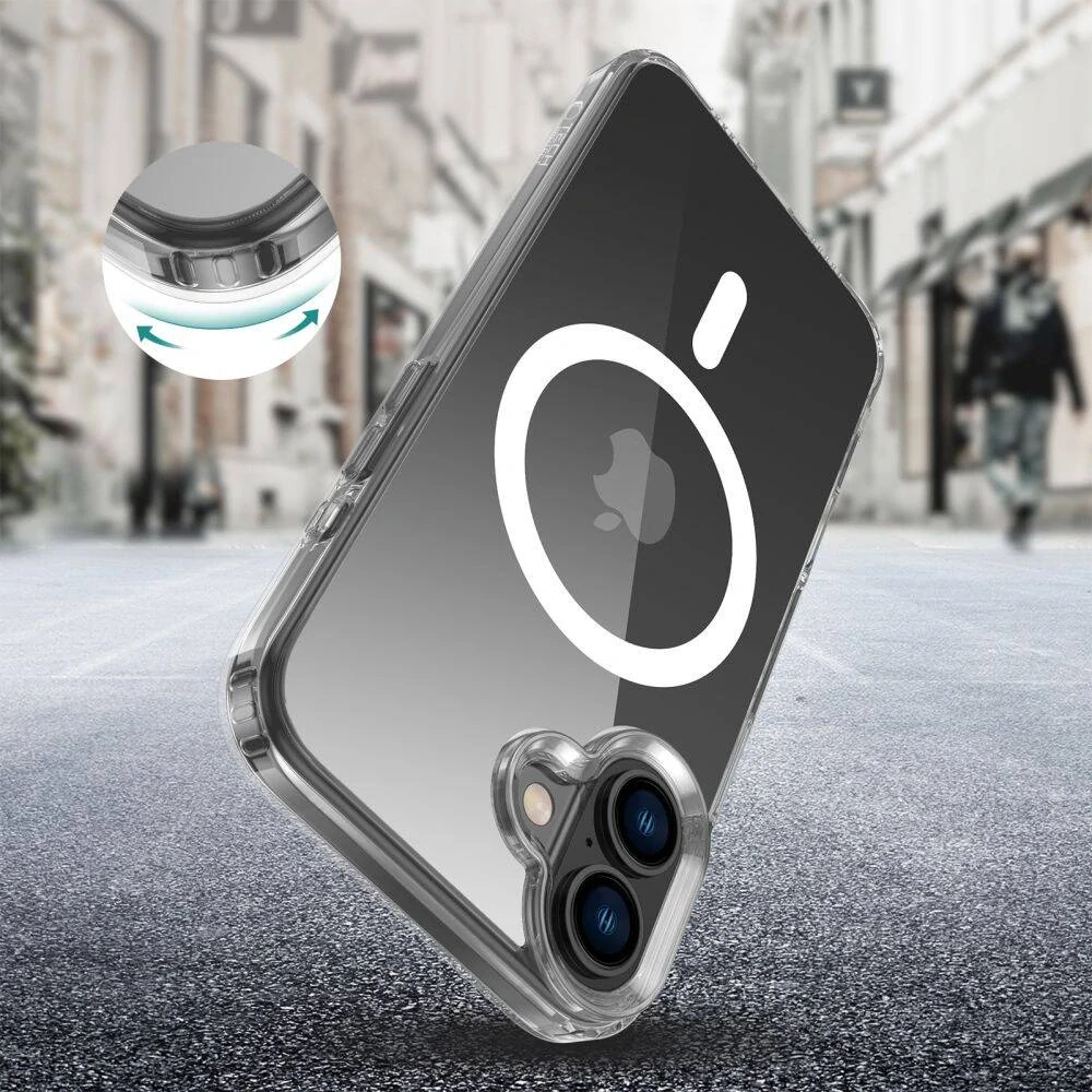 Kryt Apple iPhone 16 Plus Tech-Protect FlexAir Hybrid MagSafe transparentní