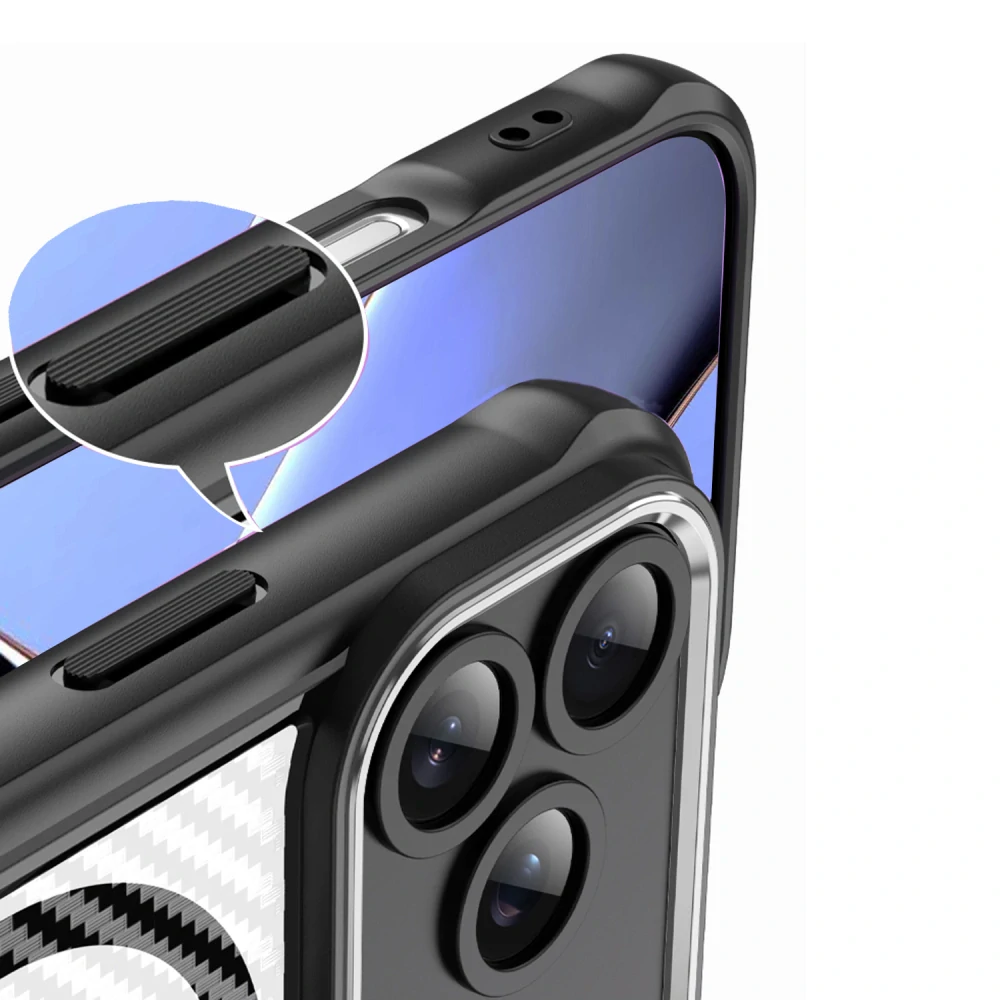 Kryt iPhone 17 Pro - Defender Carbon Mag, černý